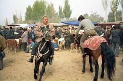 50 Kashgar Sunday Market 1993 Horse Trading.jpg